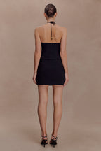 Abeda Cotton Top With Hardware - Black