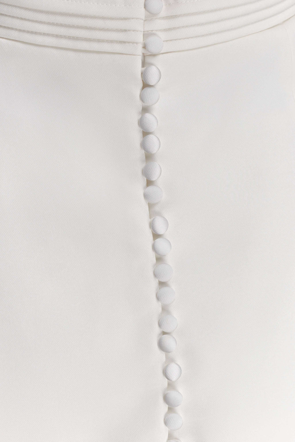 Adeline Short Sleeve Satin Top - White