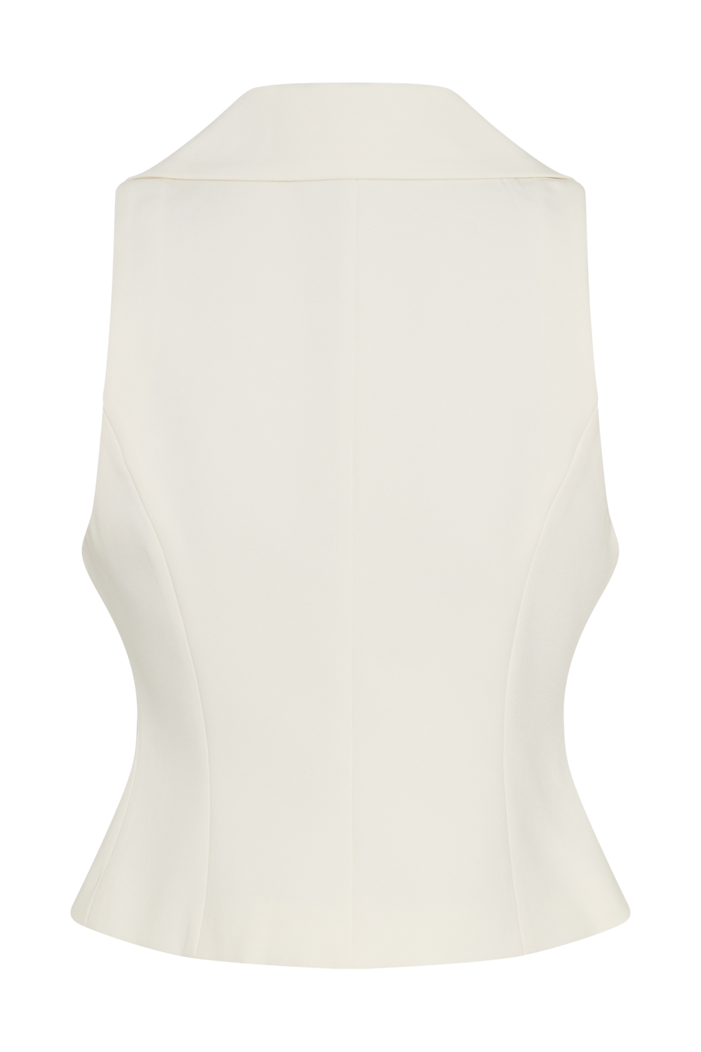 Alix Mixed Button Vest - Ivory