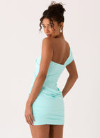 Alizee Mini Dress - Aqua