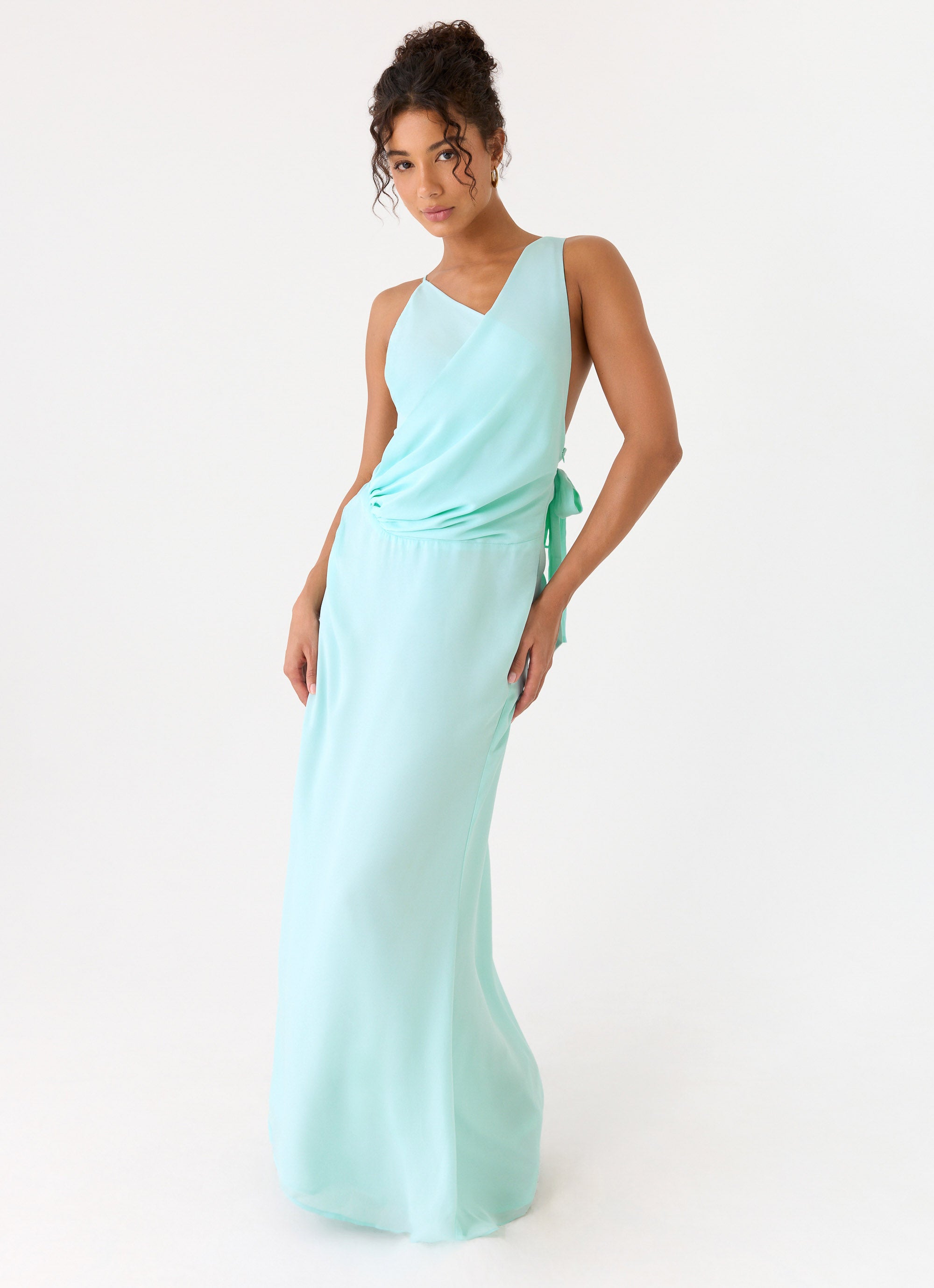 Analia Maxi Dress - Aqua