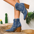 Aurela Denim Ankle Boots