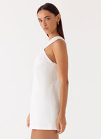 Be My Baby Mini Dress - White