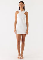 Be My Baby Mini Dress - White
