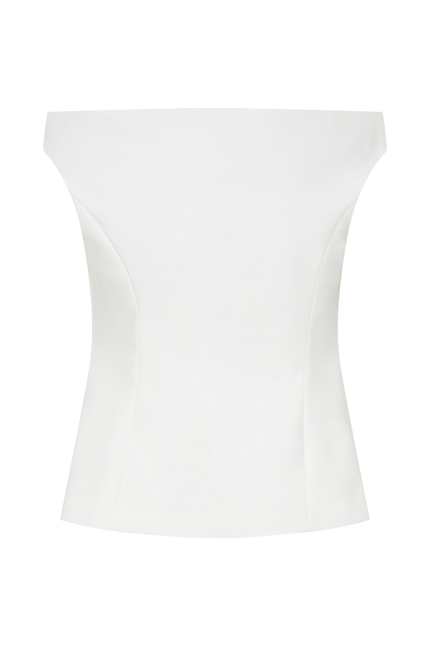 Billie Off Shoulder Sleeveless Button Top - White