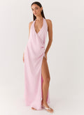 Chellie Wrap Maxi Dress - Pink