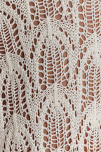 Corey Crochet Halter Neck Top - Ivory