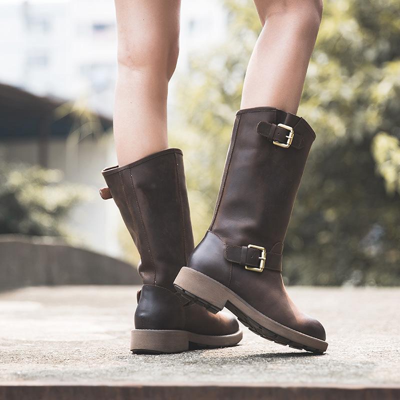 Elise Buckle Boots – Bold Style, Effortless Comfort