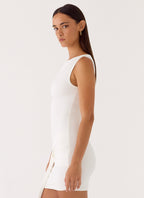Everly Mini Dress - White