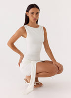 Everly Mini Dress - White