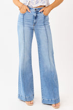 Flare Jeans Women with High Rise & Stretchy Fabric Flattering Fit