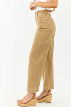 High Waisted Wide Leg Jeans for Women with Stretchy Denim