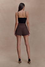 Jasper Plunge Lace Bodysuit - Black