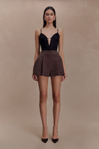 Jasper Plunge Lace Bodysuit - Black