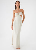 Laid Bare Maxi Dress - Desert Stripe