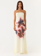 Lariettea Strapless Maxi Dress - Velvet Bloom