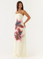 Lariettea Strapless Maxi Dress - Velvet Bloom