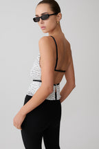 Lilou Pleated Sleeveless Top - Polka Dot