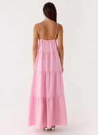 Lotty Linen Maxi Dress - Pink