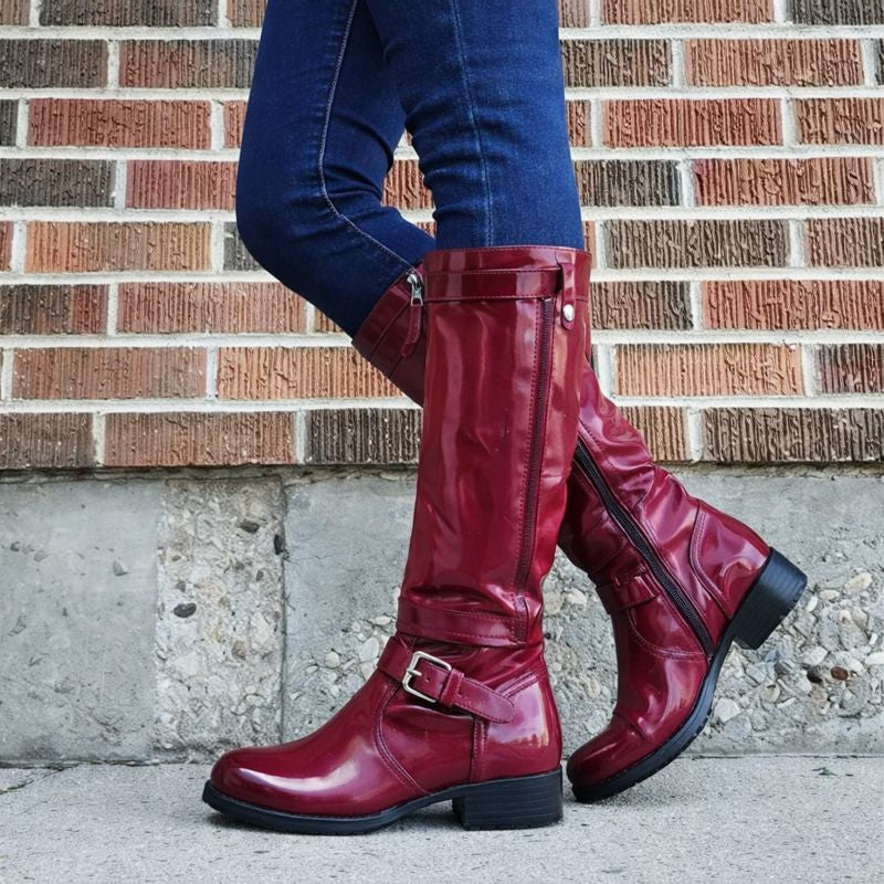 Marj Classic Round Toe Knee-High Boots