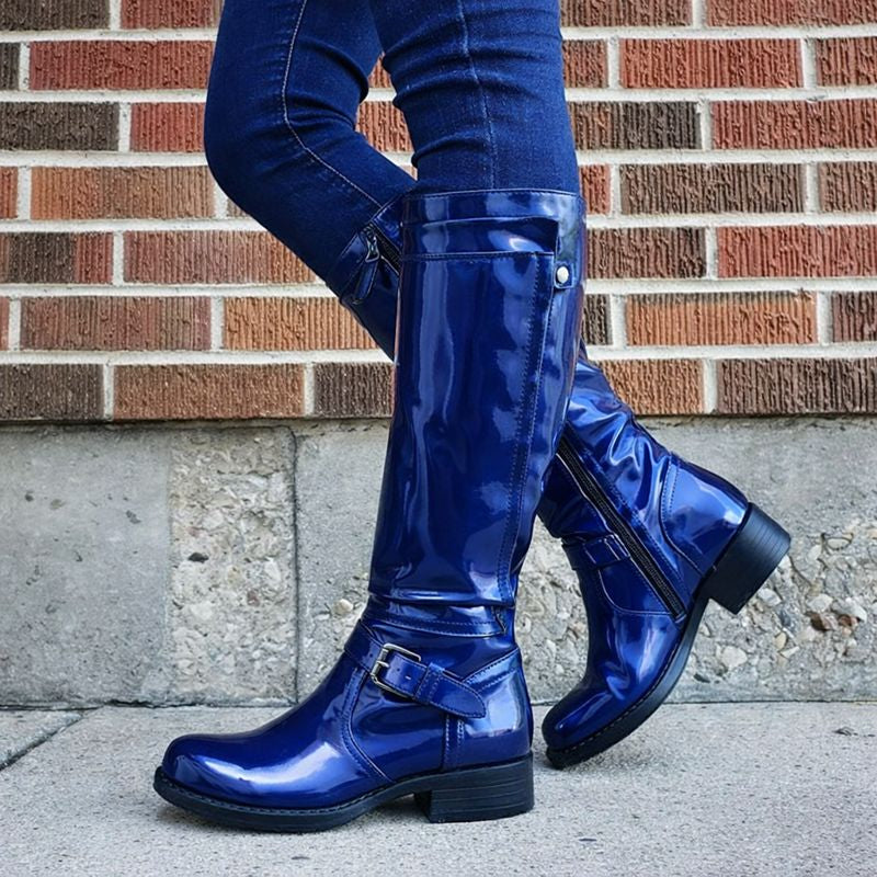 Marj Classic Round Toe Knee-High Boots