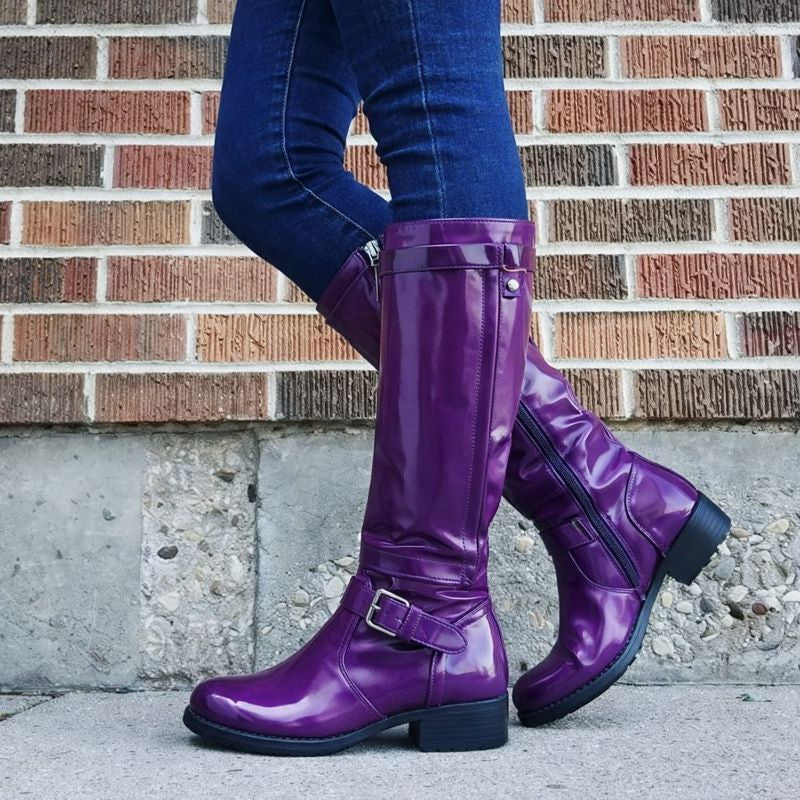 Marj Classic Round Toe Knee-High Boots