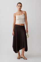 Mattais Boucle Knit Top - Ivory