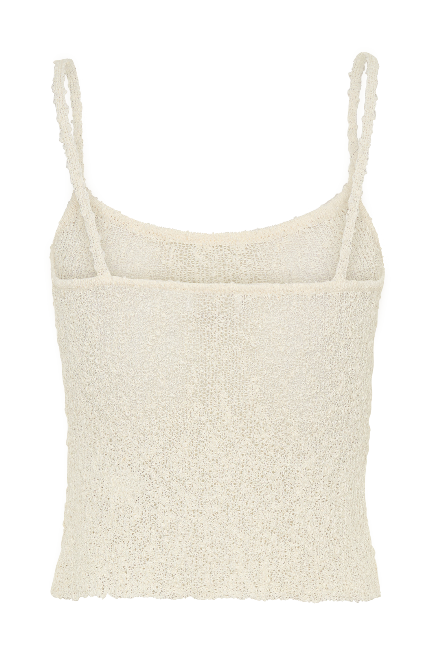 Mattais Boucle Knit Top - Ivory