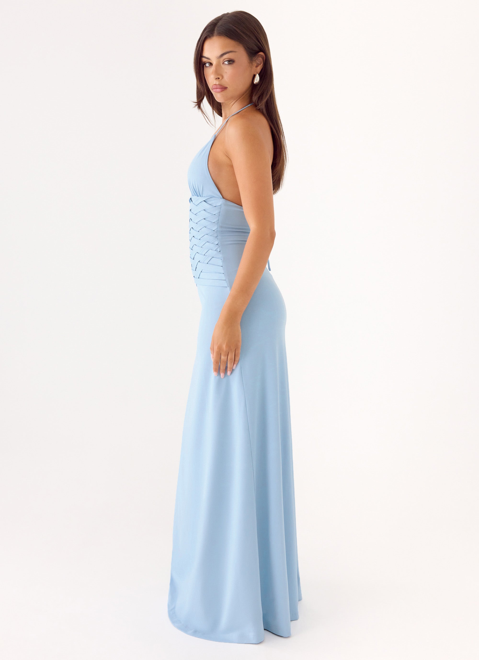 Miliano Handwoven Maxi Dress - Blue