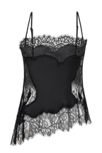 Miriam Satin & Lace Camisole - Black