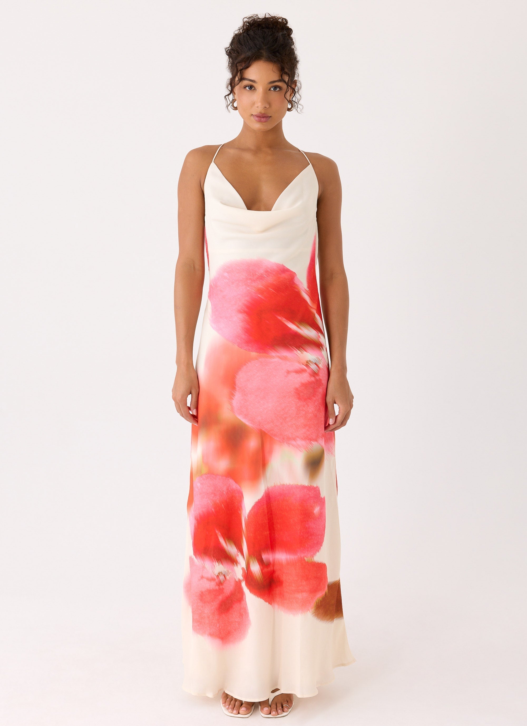 Samya Cowl Maxi Dress - Porcelain Rose