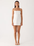 Second Sun Mini Dress - White