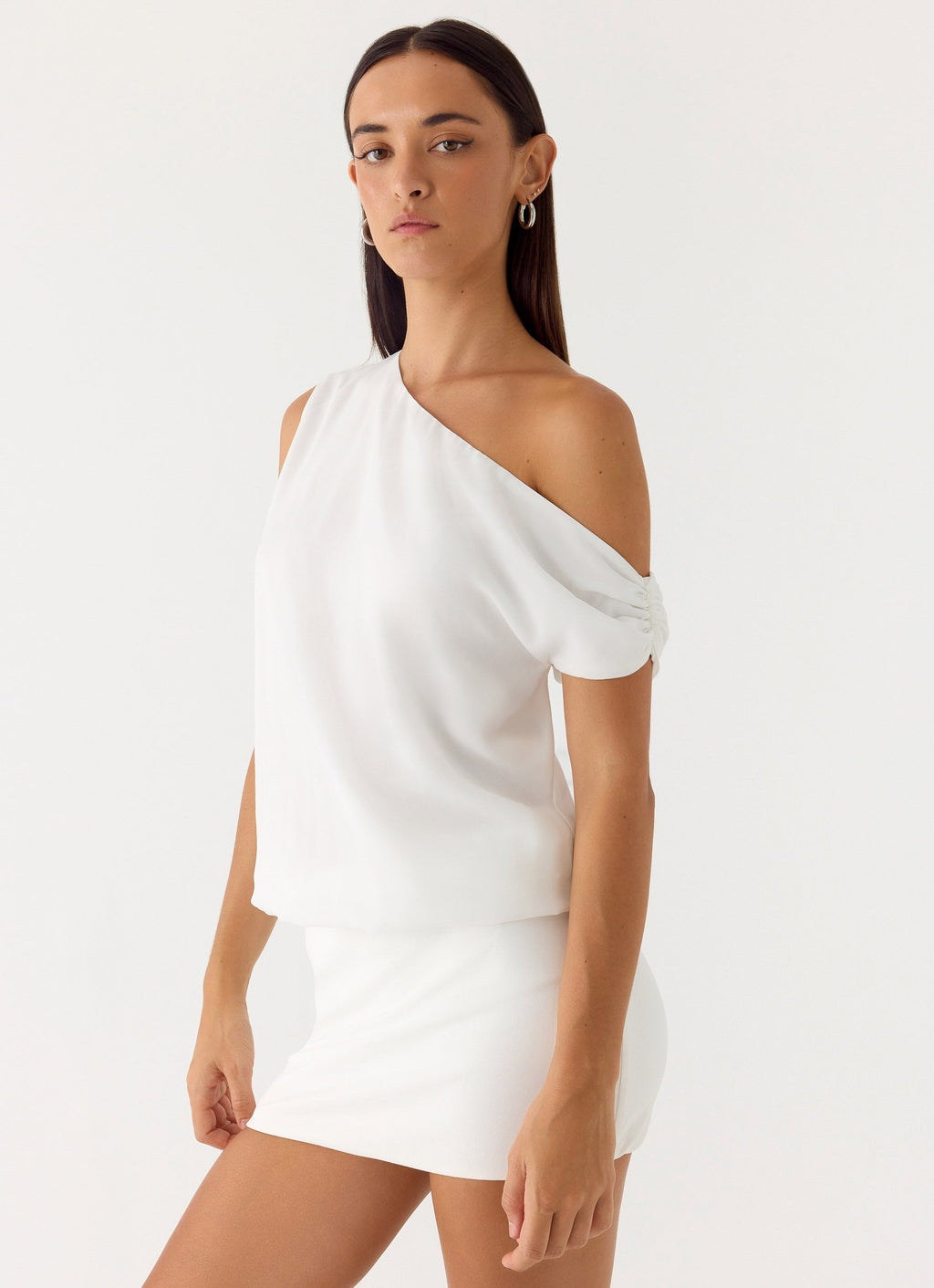 Stick Around Mini Dress - White