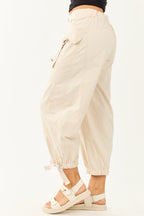 Stylish Joggers for Women with Cargo Pockets & Adjustable Hem