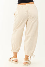 Stylish Joggers for Women with Cargo Pockets & Adjustable Hem