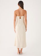 Sun Searching Midi Dress - Oatmeal