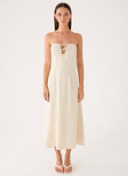 Sun Searching Midi Dress - Oatmeal