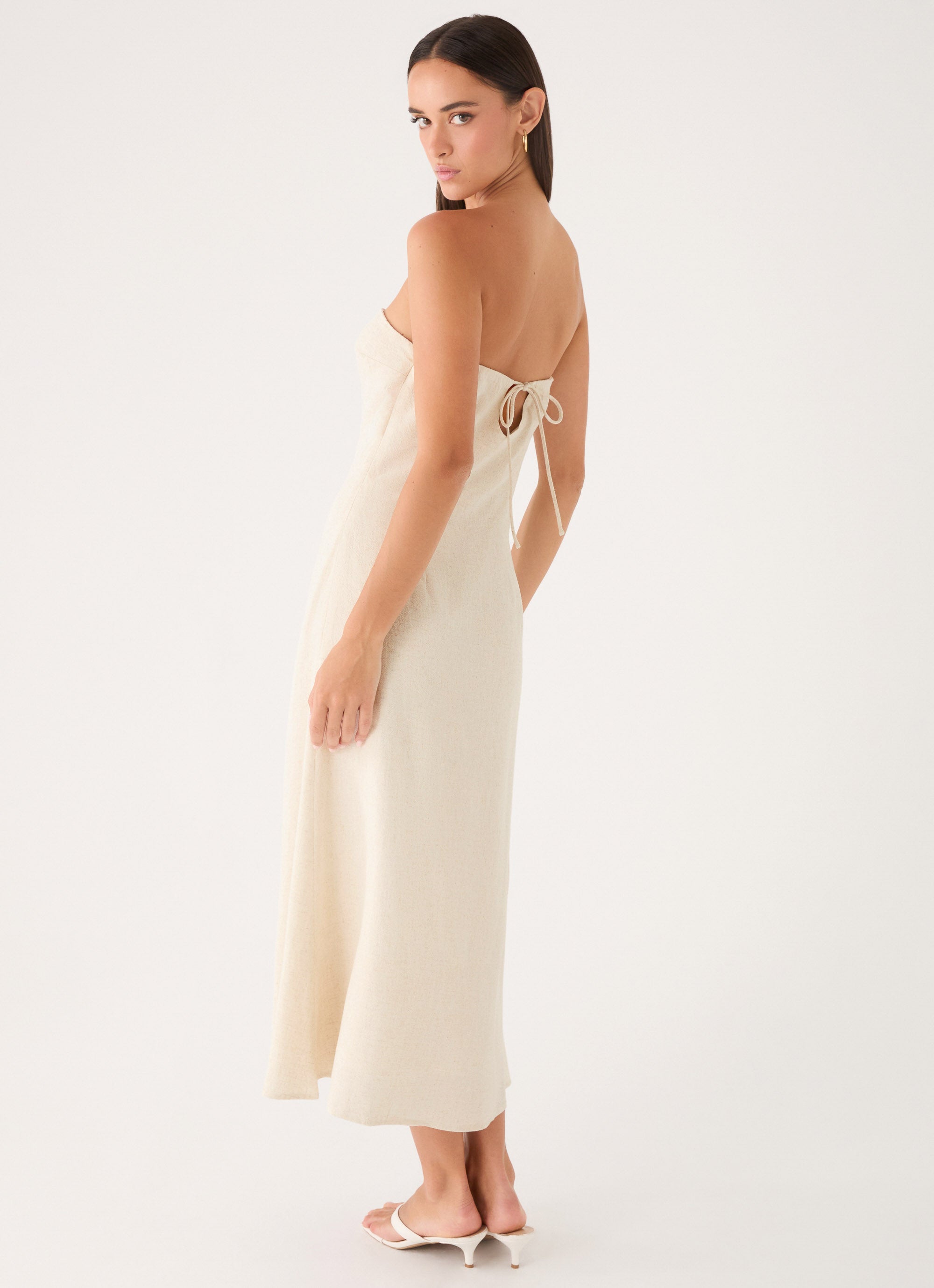 Sun Searching Midi Dress - Oatmeal