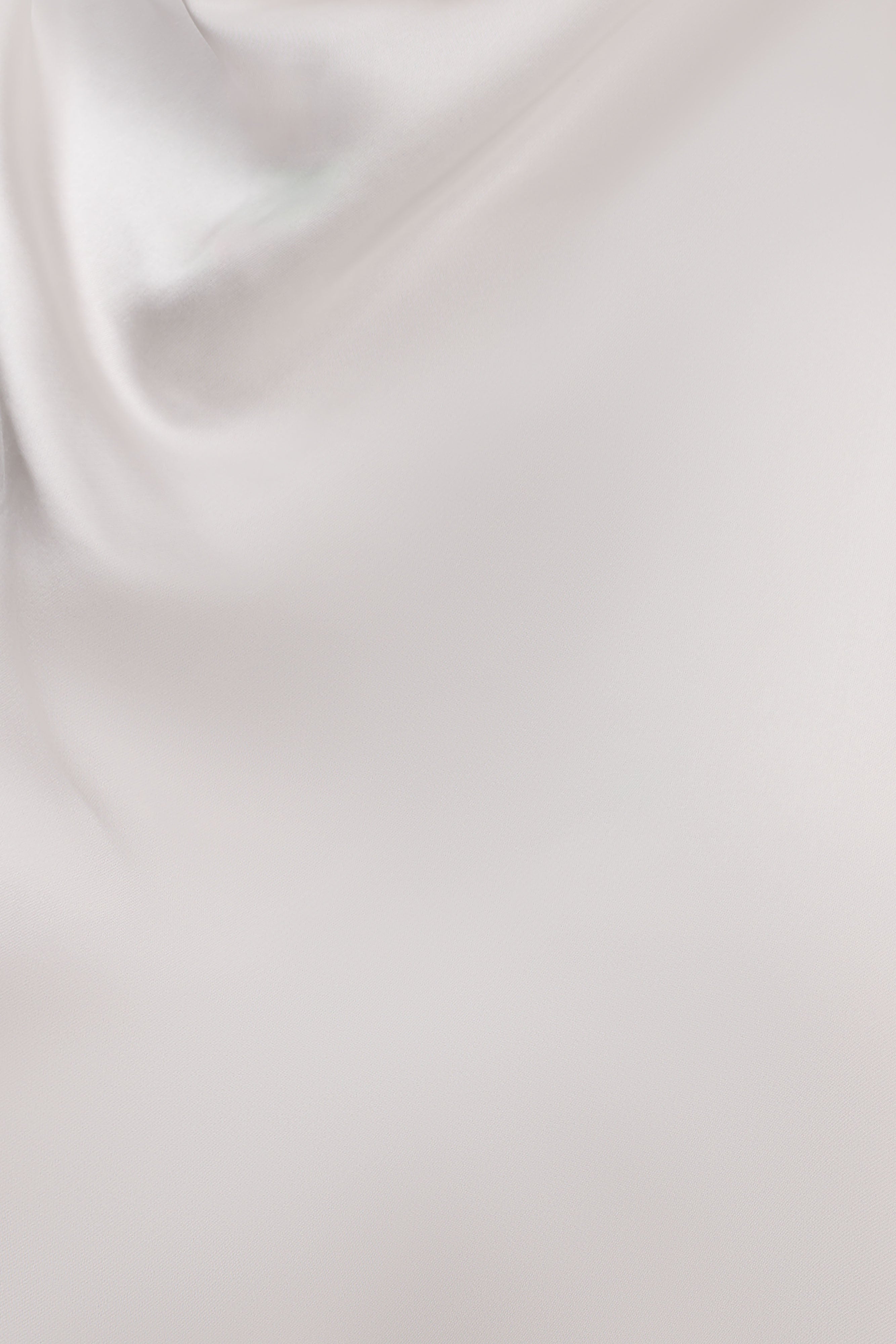 Sydney Asymmetrical Satin Halter Top - Ivory