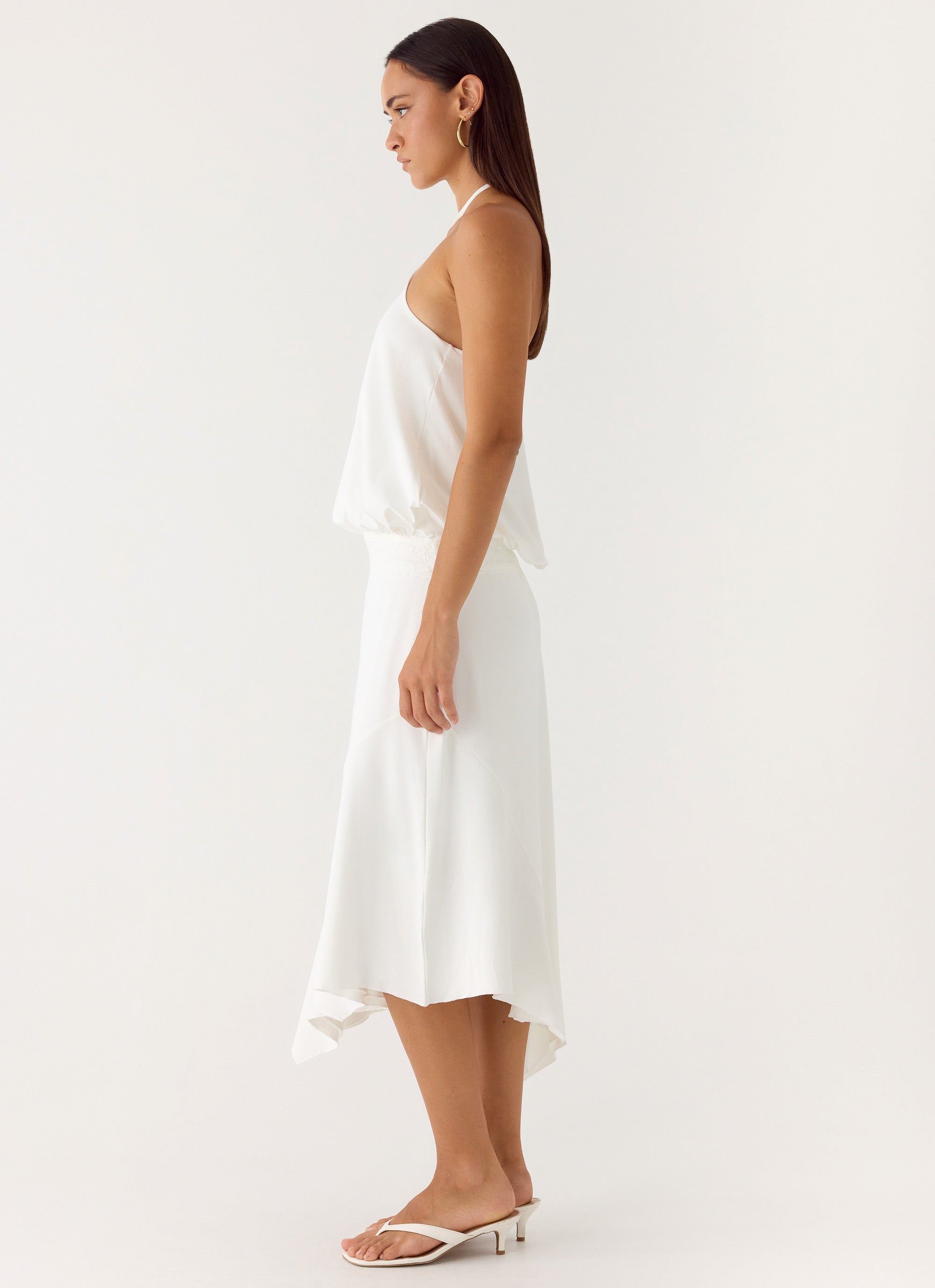 To The Girls Midi Dress - White