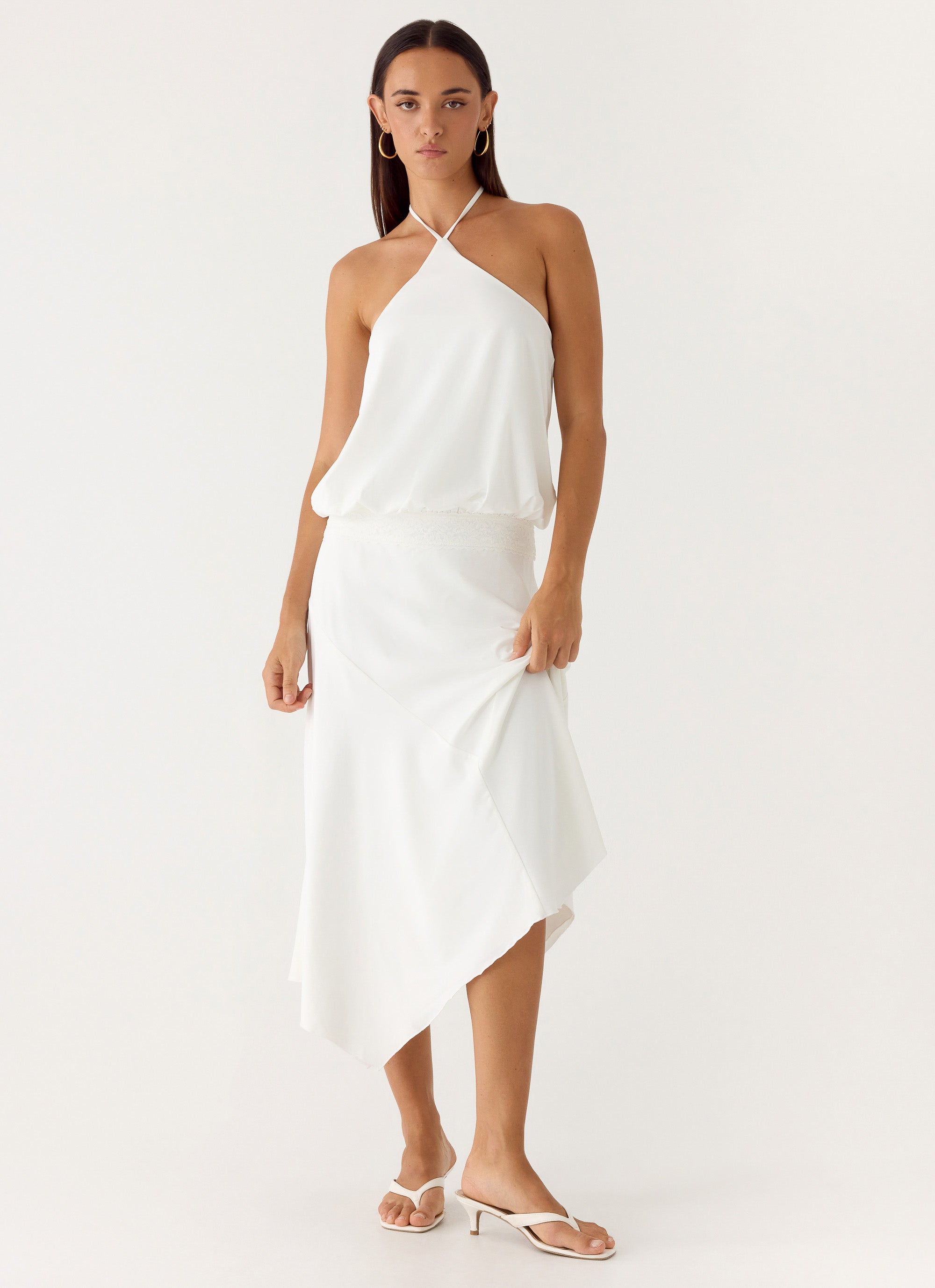 To The Girls Midi Dress - White