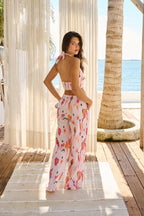 White Beach Pants for Women with Adjustable