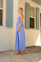 White Midi Dress with Flattering Fit – Long