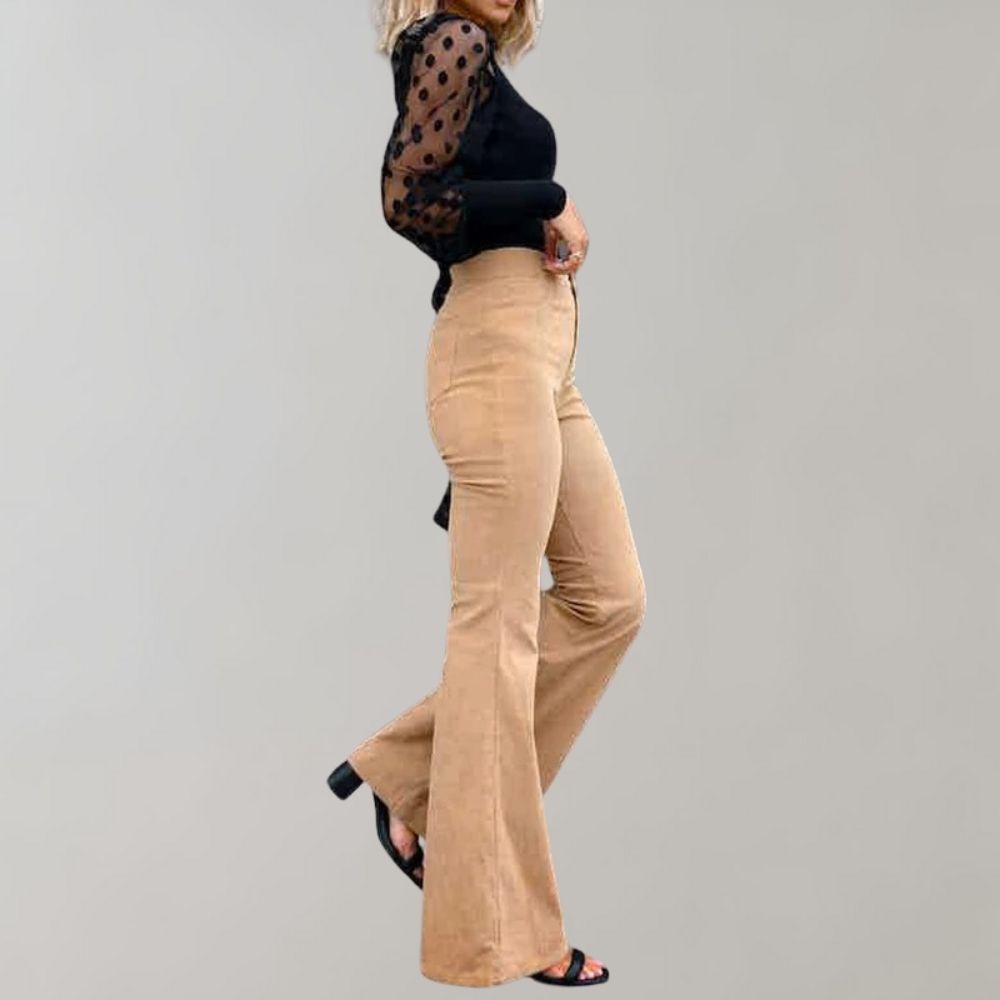 Wide Leg Black Jeans with High-Waist Design Vintage-Inspired