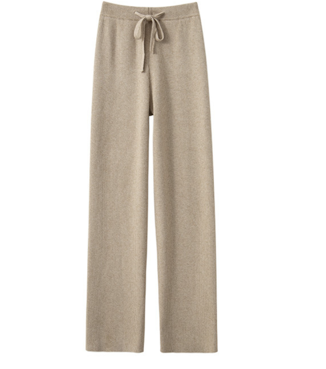 Wide Leg Pants Women with Adjustable Drawstring Flowy Comfort for